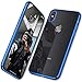 DTTO Case for iPhone Xs Max, [Lightening Series] Clear Stylish Flexible Case with Metal Luster Edge for Apple iPhone Xs Max 6.5 Inch (2018 Released)-Blue