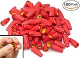 Nova Supplys Premium Ergonomic Wire Nuts 100 Pack. Cushioned Electrical Connectors Are Easier On Your Hands, Faster to Install. Caps Fit Wide Range of Wires: #8 - #18 Gauge, 600v, UL-Certified.