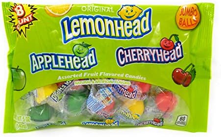 Lemonhead Assorted Fruit Flavor Candies Multipack (4)