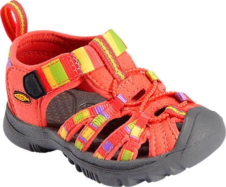 KEEN Whisper Sandal (Little Kid/Big Kid),Raya/Hot Coral,2 M US Little Kid