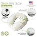 Premium Bamboo Neck Pillow Travel Size - Shredded Memory Foam Travel Pillow Set, Airplane Neck Pillow, Removable Zipper Cover, Flight Pillow Included 3D Sleep Mask