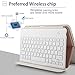 IVSO Keyboard Case for iPad Pro 12.9 2018-3rd Gen One-Piece Wireless Keyboard [Compatible Apple Pencil Charging] Auto Wake Sleep Case with Keyboard for iPad Pro 12.9 2018 (Not for 2017/2015) Rosegold