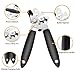 Taisk, Manual Can Stainless-Steel Smooth Edge Tin-Opener Ergonomic Anti-Slip Handles Design Oversized Knob to Easy Turn, Larger, Black