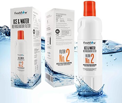Water Filter for EDR2RXD1, W10413645A Replacement In Whirlpool Refrigerators By Freshflow | Used In Fridge With Freezer On The Bottom - Also for Maytag, KitchenAid, Jenn-Air, and Amana (1 Pack)