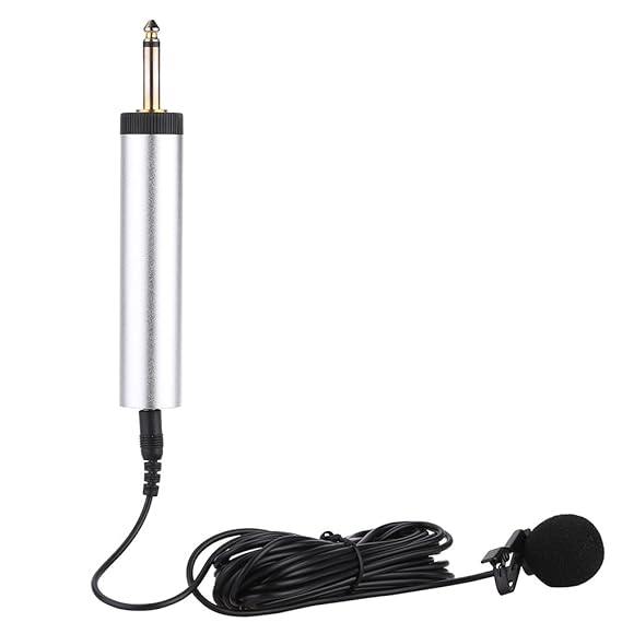 Mini tragbares verkabeltes Kondensator-Mikrofon, Lavalier-Mikrofon zum Anklemmen fpr Musikinstrumente, Gitarre, Saxophon, Vio