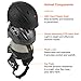 TurboSke Ski Helmet, Snow Sports Helmet, Snowboard Helmet Men Women Youth (Black, M (21