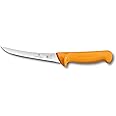 Victorinox "Swibo" Boning Knife with Curved Blade, Stainless Steel, Yellow, 16 x 5 x 5 cm