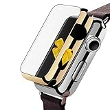For Apple Watch accessories,Elaco Fashion Sporting Goods soft comfortable Sports Ultra-Slim Electroplate PC Hard Case Cover For Apple Watch Series 2 42mm (Gold)