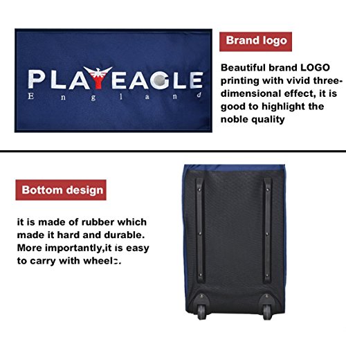 image for PLAYEAGLE Nylon Golf Travel Cover Bag with Wheels Thickening Pad Golf 