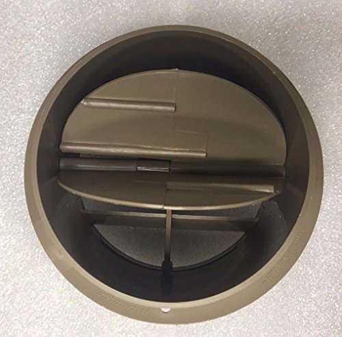 (KS) 4" NEW BEIGE Round Rotaire Grille Damper Heat AC Outlet Register Vent RV - Grille face diameter 5 1/2" Back diameter 4" - Thumbnail 2