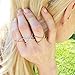SOMEN TUNGSTEN 925 Sterling Silver Criss Cross Rings Rose Gold CZ Eternity Engagement Wedding Band Size 9