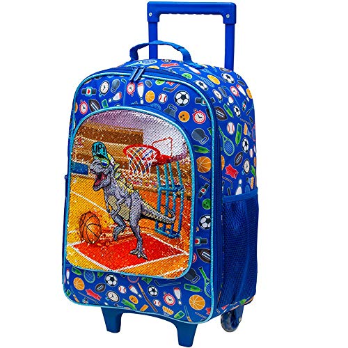 Kids Suitcase, Boys Rolling Luggage with Wheels Dinosaur Pricepulse