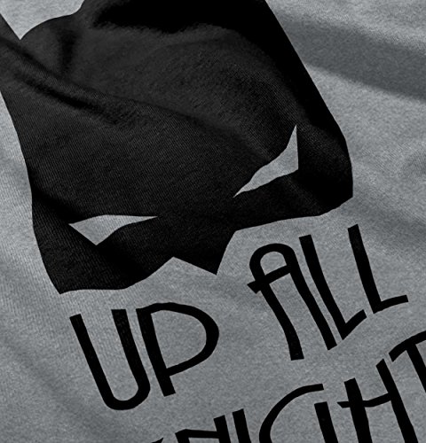 Up All Night Funny Batman Cute Baby Nerd DC Comic Romper Bodysuit