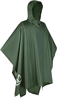 Terra Hiker Regenponcho, 3-in-1 Multifunktionales Regencape zum Camping Wandern