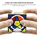 D-FantiX Qiyi Pentacle Cube, Qiyi Speed Cube Magic Cube Puzzle Black