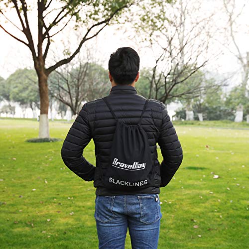 image for BRAVEWAY Slackline Kit Kids Obstacle Course Balance Training Accessori