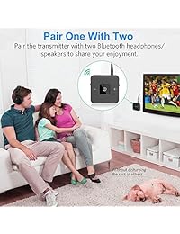 Giveet - Transmisor y receptor Bluetooth V5.0 con aptX de baja latencia S