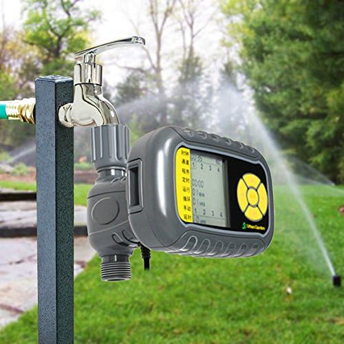Foerteng Lawn Sprinkler, Automatic Controller Solar charging pool Garden Irrigation Watering