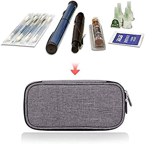 Travel Insulin Cool Bag by HEALUA- Diabetic Organizer Portable Medical Travel Cooler Case Pack with 2 X 48 Hour Extra Cool Reusable Ice Packs - Image 3