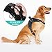 Babyltrl Lightweight No Pull Dog Harness for Medium Large Dogs, Adjustable, Easy to Wear, Reflective Design, Sturdy Handy Handle, Oxford Soft Vest for Outdoor Walking(L, Black)