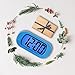 ZHPUAT Colorful Light Digital Alarm Clock with Snooze, Simple Setting, Progressive Alarm, Battery Operated, Shockproof, The Ideal Gift Clock for Kids & Convenient for Travel (Blue)