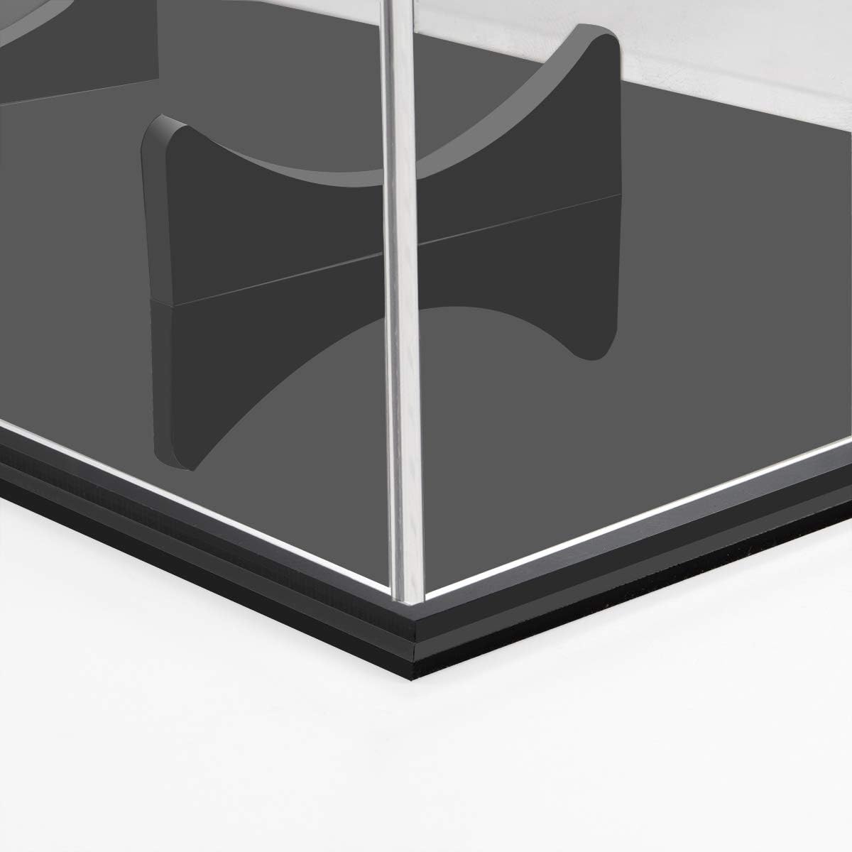 NIUBEE Acrylic Football Display Case, Clear Storage Case with Black Base, Include Support Ball Stand，12.2×7.2×8in : Sports & Outdoors