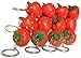 Novel Merk Red Strawberry 12-Piece Fruit Keychains for Party Favors & School Carnival Prizes