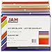 JAM PAPER Plastic Envelopes with Zip Closure - Letter Booklet - 9 3/4 x 13 - Assorted Colors - 6/Pack