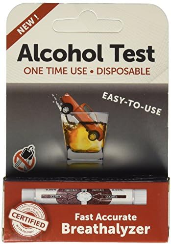 Breathalyzer-Alcohol Level Disposable Tester, 1 Single Use (Pack of 10)