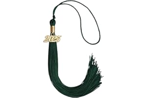 Endea Graduation Single Color Tassel with Gold Date Drop (Hunter Green, 2025)