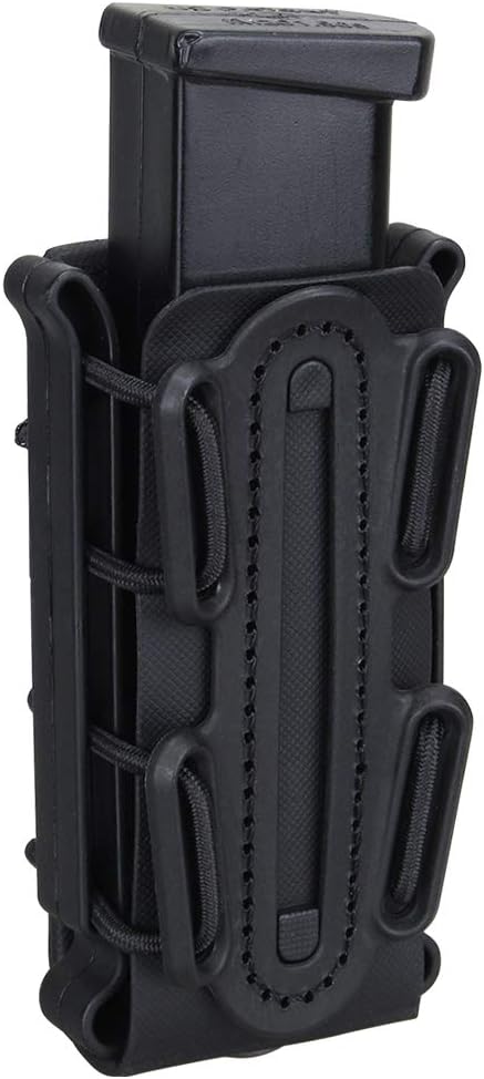 IDOGEAR 9mm Mag Pouch Pistol Magazine Pouch Soft Shell Fast Magazine Pouch Tactical Mag Carrier Hunting Airsoft Gear