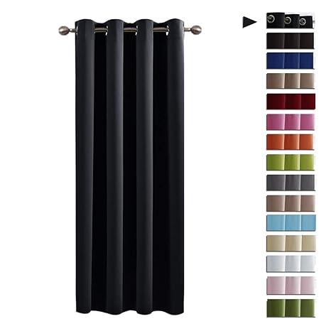 PONY DANCE Thermo Gardinen Kinderzimmer - Vorhänge Blickdicht Schlafzimmer Kinder Thermo Vorhang Lichtundurchlässige Gardine 