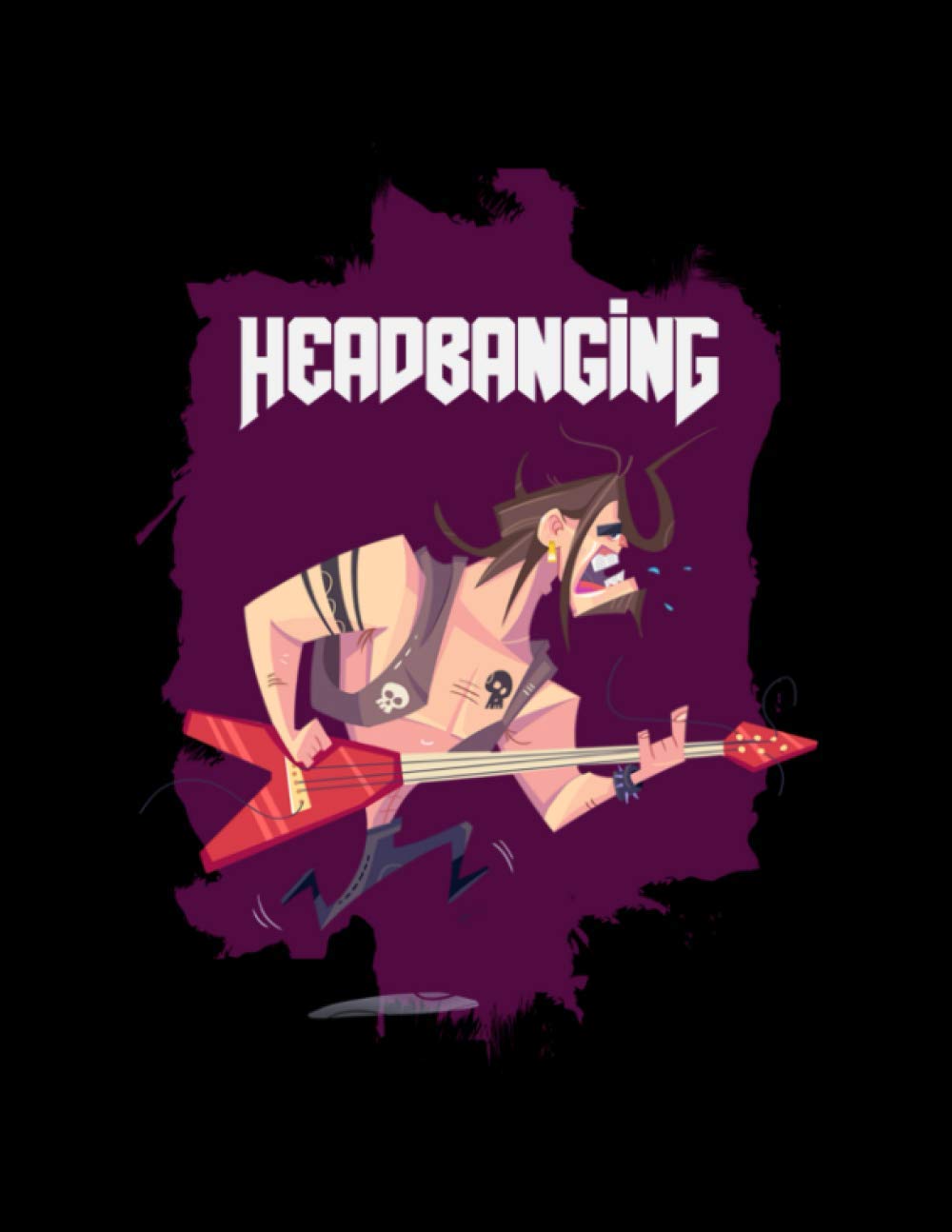 Headbanging: Composition Notebook, Wide Ruled Paper Notebook | Journal | Workbook for Writing Notes | 120 Pages | 8.5 x 11" |