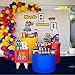 100Pack Blue Red Yellow Balloon Arch and Garland Kit-100pcs Latex Balloons, 16 Feets Arch Balloon Strip Tape for Birthday Baby Shower Decorations