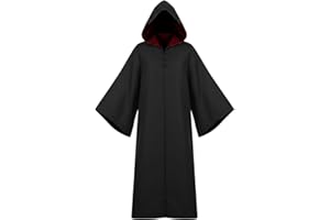 OYYJIG Magician Robe for Adult Teens, Wizard School Costume for Men Women,Four Magic College Styles Cloak Witch Hooded Cape