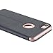 iPhone 7 Case, LONTECT Slim Thin View Window PU Leather Flip Case with Smart Unlock Metal Slide Touch for Apple iPhone 7 - Black