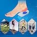 Gel Heel Cups Plantar Fasciitis Inserts HLYOON Silicone Gel Heel Pads 2 Pairs Shoes Inserts Protectors for Heel Pain Heel Fasciitis Bone Spurs (L)