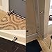 Sumnacon Stainless Steel Door Stopper with Sound Dampening Rubber Bumper - 10 pcs Wall Mount Door Stop, Contemporary Safety Door Holder with Hardware Screws, Brushed Finish, 3.5 Inch in Height