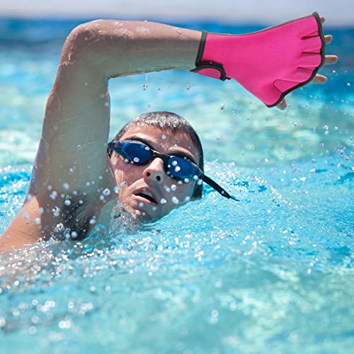 bed Aquatic Gloves 2 Pairs Training Swim Gloves Women Resistance Swimming Gloves for Men