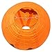 Just Artifacts 16-Inch Orange Halloween Pumpkin Paper Jack-O'-Lantern/Lamp 16-Inch Diameter (Set of 5, 16inch, Orange Paper Jack-O'-Lantern) - Just Artifacts Brand