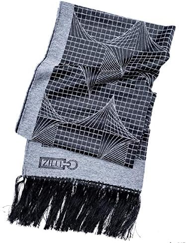 マフラー ストール メンズ レディース ブランド Zilli ジリー シルク カシミヤ カシミア ブラック グレー 高級