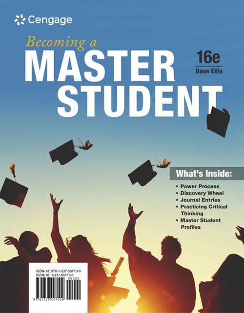 Becoming a Master Student (MindTap Course List) Image