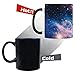 InterestPrint Galaxy Space Carina Nebula Heat Sensitive Color Changing Coffee Mug, Romantic Universe Morphing Travel Mug Tea Cup Funny, 11 Ounce Mug