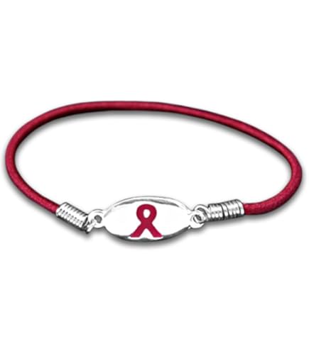 thumbnail image 2 of 10 Burgundy Sickle Cell Anemia Awareness Bracelets - Medical Grade Silicone 2 of 11