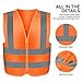 Neiko Safety Vest High-Visibility No Pocket Neon Orange Large (L)