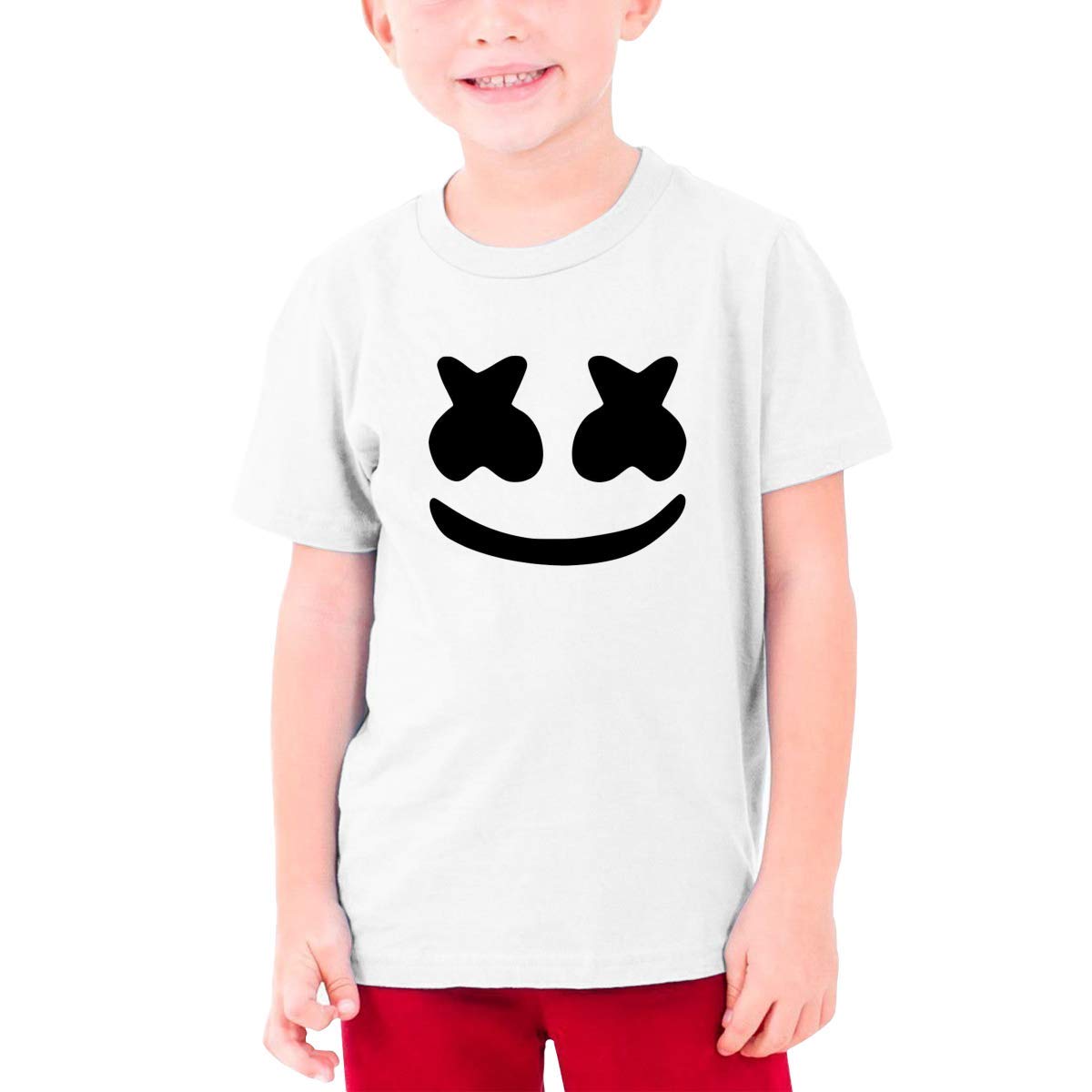 Cool Marshmello Face Teens T Shirt Tees Causal Shirts Tops 2650 Jznovelty