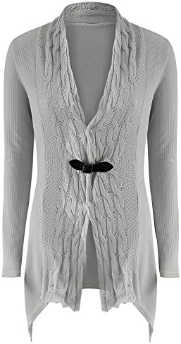 Cardigan Coat Women,Kstare Sweater Knitting Cotton Long Sleeve Cardigan Jacket Outerwear With Pockets (Gary, L)