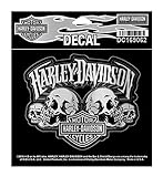 Harley-Davidson Skull Text Bar & Shield Decal, SM 4.625 x 3.75 inch DC169062