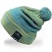 Mydeal Washable Bluetooth Music Beanie Hat Cap Pom Pom with Wireless Stereo Headphone Headset Earphone Speakers Microphone Hands Free for Iphone Ipad Samsung Android Cell Phones,Christmas Gift - Green