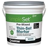 Custom STTSW1 1-Gallon SimpleSet Premium Thin-Set Mortar, White